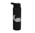 Chinchilla Word Cloud Pet Animal Funny Chinchillas Stainless Steel Insulated Water Bottle - color: Black