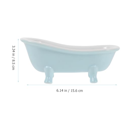Abaodam Hamster Bathtub Ceramic Mini Bath Tub Small Pet Supplies Sand Bath Container for Hamster Chinchilla Cage Habitat Decor Smooth Surface Easy Clean 6.14 X 3.34 X 2.75 in