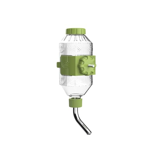 Pet Water Bottle [L17, 17oz] Hanging Dog Water Dispenser Kennel Plastic Drinker Kettle Feeder BPA Free Cage Crate Hutch Puppy Cat Rabbit (Large Rabbits-Cats-Small & Medium Dogs) - size: 17oz (Large Rabbits-Cats-Small & Medium Dogs)