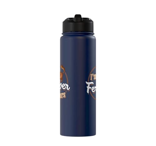 I'm Ferretver Yours Ferret Pet Animal Funny Ferret Stainless Steel Insulated Water Bottle - color: Navy Blue