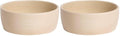 Pearhead Ceramic Cat Bowl – Neutral Taupe “Meow” Design, Holds 1.3 Cups, Stoneware Pet Dish, Whisker-Friendly Pet Feeding Bowl, Non-Skid, Small (Pack of 2) - color: Taupe "Meow", size: Single Bowl (Pack of 2)