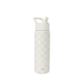 Simple Modern Insulated Water Bottle with Straw | 22oz | Checkered | Summit Stainless Steel Water Bottles, Metal Cup | Leak Proof for School, Gym, Travel, Sports | Cream Checkmate - color: Pattern: Cream Checkmate, style: 22oz