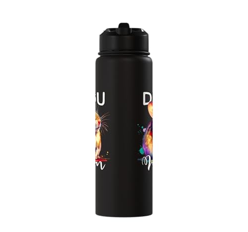 Degu Mom Degu Stainless Steel Insulated Water Bottle - color: Black