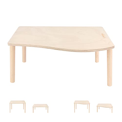 Niteangel Hamster Play Wooden Platform: Wave- 15.7" L x 9" W - 7" H | Can Maximizes Cage Space & Enriches Pet environment for Dwarf Syrian Hamsters Gerbils Mice Degus or Other Small Pets - size: Wave - 7" height
