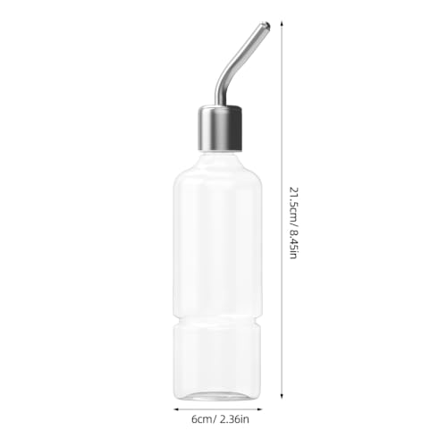 2Pcs No-Leak Pet Water Bottles - Easy Install Hanging Dispensers for Rabbits, Chinchillas, Guinea Pigs, Transparent Design, Durable Materials