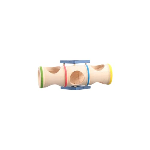 Leadigol Wood Tunnel Tube for Hamster Rats,Hamster Wooden Tunnel Toy,Small Animals Cage Exercise Tube Chew Toy,for Squirrel Mice Guinea Pig