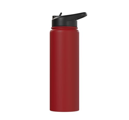 Easily Distracted By Hedgehogs Retro Hedgehog Men Women Kids Stainless Steel Insulated Water Bottle - color: Red