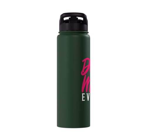 Best Degu Mom Ever Rodents Stainless Steel Insulated Water Bottle - color: Dark Green
