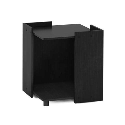 Furinno Peli Litter Box Enclosure, Americano | Hidden Litter Box Furniture with Open Storage, Wooden Pet House, Easy Assembly, for Living Room - color: Americano, size: Cube
