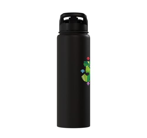 Sonic the Hedgehog: 35th Anniversary Key Visual Stainless Steel Insulated Water Bottle - color: Black