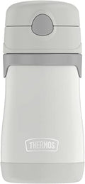 THERMOS BABY 10 ounce Stainless Steel Vacuum Insulated Straw Bottle, Gray - color: Gray, size: 10 Ounces