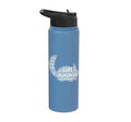 Chinchilla Word Cloud Pet Animal Funny Chinchillas Stainless Steel Insulated Water Bottle - color: Light Blue