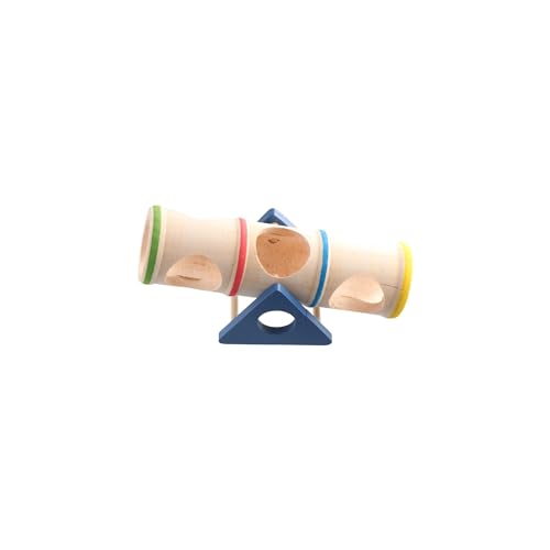 Leadigol Wood Tunnel Tube for Hamster Rats,Hamster Wooden Tunnel Toy,Small Animals Cage Exercise Tube Chew Toy,for Squirrel Mice Guinea Pig