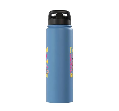 Funny Rat Design for Girls and Women Stainless Steel Insulated Water Bottle - color: Light Blue