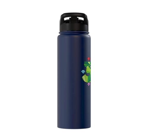 Sonic the Hedgehog: 35th Anniversary Key Visual Stainless Steel Insulated Water Bottle - color: Navy Blue
