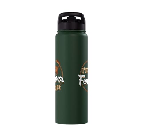 I'm Ferretver Yours Ferret Pet Animal Funny Ferret Stainless Steel Insulated Water Bottle - color: Dark Green