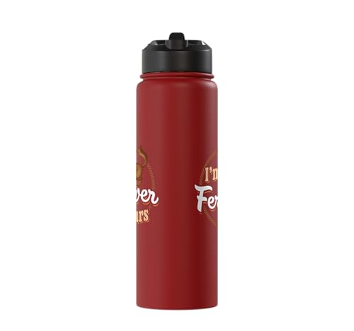 I'm Ferretver Yours Ferret Pet Animal Funny Ferret Stainless Steel Insulated Water Bottle - color: Red