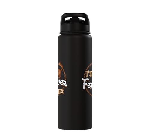 I'm Ferretver Yours Ferret Pet Animal Funny Ferret Stainless Steel Insulated Water Bottle - color: Black