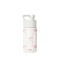 Simple Modern Kids Water Bottle & Toddler Cup | 14oz | Bows | Insulated Stainless Steel Toddler Water Bottle, Kids Tumbler with Straw | Spill Proof for School, Girls, Boys | Bows - color: -Bows, size: 14 Ounces