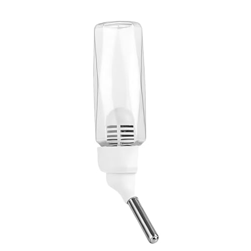 80 ml- No Drip Water Dispenser for Small Animals - Transparent Hanging Bottle for Rabbits, Guinea Pigs, Hamsters, Mice, and Ferrets - Leak Proof with Filter, Water Bottles