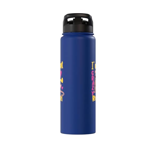 Funny Rat Design for Girls and Women Stainless Steel Insulated Water Bottle - color: Royal Blue