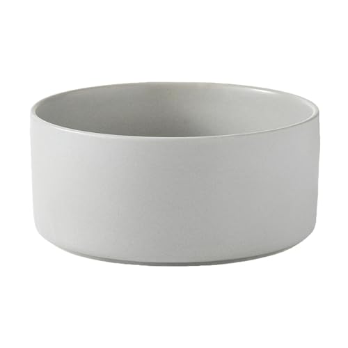 6'' Ceramic Dog Bowl - 30Oz Classic Dogs Food & Water Bowl for Small and Medium Breed Dogs, Heavy Duty Non-Slip Dog Dishes, Food Grade Stoneware Pet Bowl, Dishwasher & Microwave Safe, Grey - color: Bowl - Grey, size: 6 inch