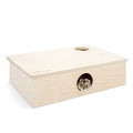 Niteangel Multi-Chamber Hamster House Maze: 2 Entrance 6 Rooms Maze Habitat | No-Disturb Removable Lid - Encourage Pets Hide and Explore Freely Hideout & Tunnel Maze Toys for Hamster Gerbils Mice Lemming - size: 6-Room Small