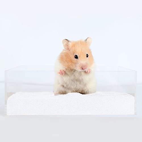 DR.DUDU 6.6lb Hamster Sand for Sand Bath, Hamster Cage Accessories(White) | Dust Free Desert Sand for Gerbil Chinchillas Syrian Mice Small Animals - color: White, size: 6.6lb