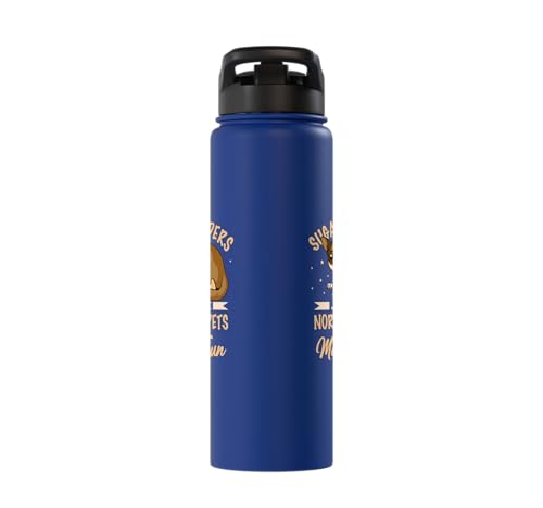 Australia Marsupial Wildlife Animal Lover Sugar Glider Stainless Steel Insulated Water Bottle - color: Royal Blue