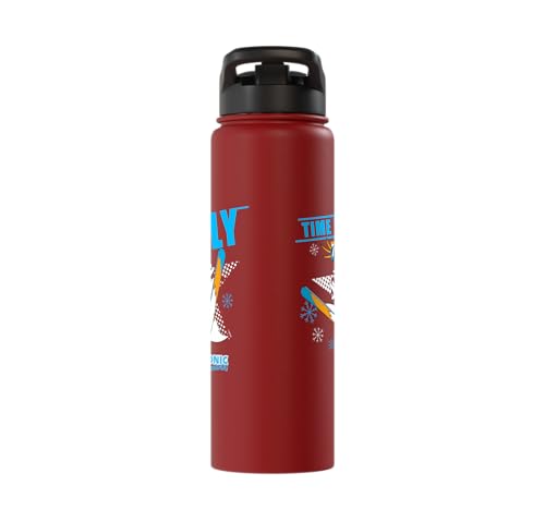 Sonic the Hedgehog - Ski Flying Tails Stainless Steel Insulated Water Bottle - color: Red