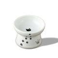 Necoichi Ceramic Elevated Cat Food Bowl, Whisker-Friendly (Cats, Regular) - color: Cat, size: Regular