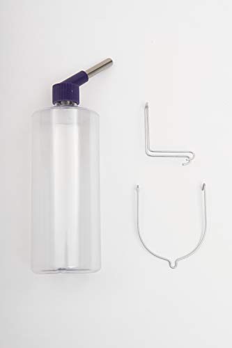 Lixit Standard Cage Water Bottles for Rabbits, Ferrets, Guinea Pigs, Hamsters, Rats, Mice and Other Small Animal's (32 Ounce, Clear) - color: Clear, size: 32 Ounce