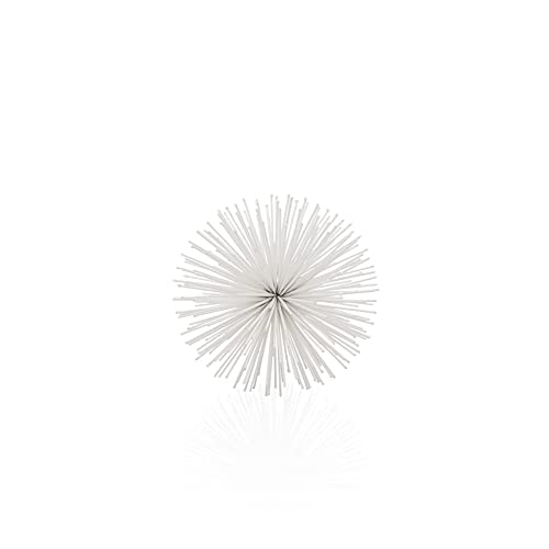Modern Day Accents 5467 Erizo Urchin Small White Sphere, 6" D - color: White, size: Small