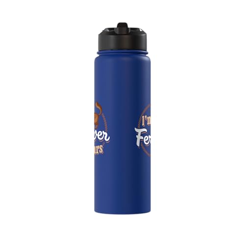 I'm Ferretver Yours Ferret Pet Animal Funny Ferret Stainless Steel Insulated Water Bottle - color: Royal Blue