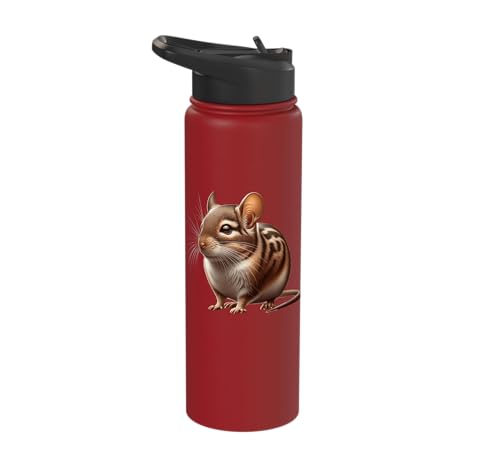 Degu Design Stainless Steel Insulated Water Bottle - color: Red
