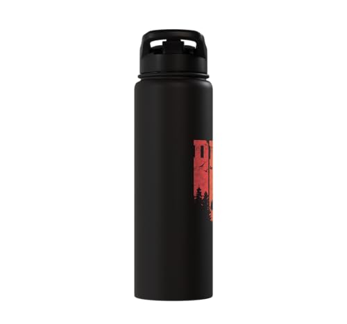 Degu Owner Retro Chilean Rodent Degus Stainless Steel Insulated Water Bottle - color: Black