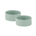 Havniva Ceramic Dog Bowls, Dog Food and Water Bowl Set, Dog Water Bowl | 6.1” Ceramic Dog Food Bowls with Non-Slip Rubber Base, Large Capacity, Double Dog Feeding Bowls for Small and Medium Dogs - color: 2 Bowls - Light Green, size: 6.1inch