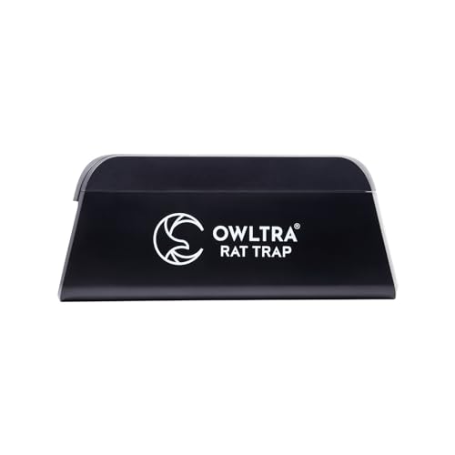 OWLTRA OW-1 Indoor Electric Rat Trap, Instant Kill Rodent Zapper with Pet Safe Trigger, Black, Large - size: 1 Pack, style: Electric Rat Trap