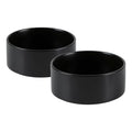 Havniva Ceramic Dog Bowls, 5.1” Dog Food and Water Bowl Set of 2 | Dog Food Bowl for Small Dogs, Food-Grade Ceramic, Dog Water Bowl with Non-Slip Rubber Base, Large Capacity, Dishwasher Safe - color: Matte Black, size: 5.1" - Bowl