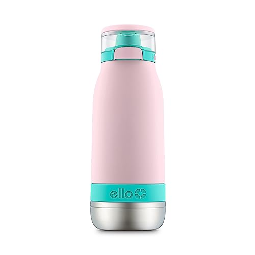 Ello Emma 14oz Insulated Stainless Kids Water Bottle with Straw, Cotton Candy - color: Cotton Candy