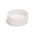 SPUNKYJUNKY 13.5OZ Ceramic Dog and Cat Bowl, Modern Cute Weighted Food Water Bowl for Replacement White (1 Pack) - color: White, size: 1.7 CUPS