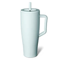 BrüMate Era 40 oz Tumbler with Handle and Straw | 100% Leakproof Insulated Water Bottle Tumbler with Lid and Flexible SoftSip Straw | Made of Stainless Steel | Cup Holder Friendly | 40oz (Blue Agave) - color: Blue Agave, size: 40oz