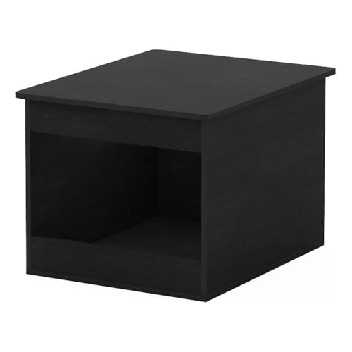 Furinno Peli Top Opening Litter Box Enclosure, Americano | Litter Box Furniture, Wooden Pet House, Easy Assembly, for Living Room - color: Americano, size: Top Opening