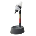 NACOCO Pet Standing Water Dispenser Cat Dog Standing Bowl with Detachable Pole Automatically Feeding Water Height Adjustable(Grey) - color: Grey