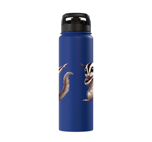 Sugar Glider, Dabbing | Kids, Girls, Boys | Sugar Glider Stainless Steel Insulated Water Bottle - color: Royal Blue