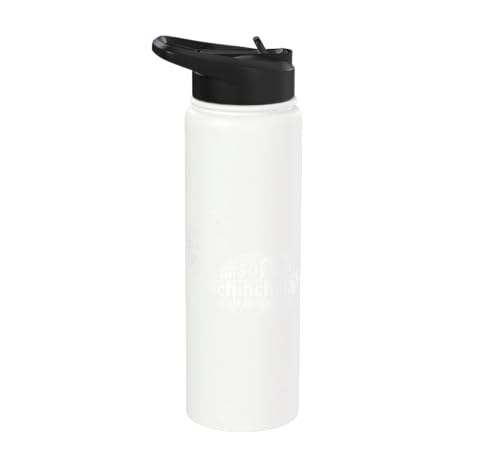 Chinchilla Word Cloud Pet Animal Funny Chinchillas Stainless Steel Insulated Water Bottle - color: White