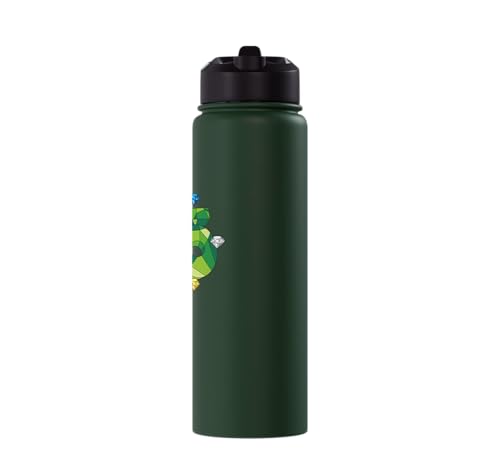 Sonic the Hedgehog: 35th Anniversary Key Visual Stainless Steel Insulated Water Bottle - color: Dark Green