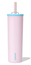 25 oz Candy Tumbler, Insulated Water Bottle with Straw Lid | Double Wall Stainless Steel, 2-in-1 Lid, Flexible Straw, Cup Holder Friendly, Dishwasher Safe, BPA Free, Pastel Pink - color: Pastel Pink, size: 25 Ounces
