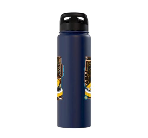 Sonic Racing CrossWorlds - Tails Stainless Steel Insulated Water Bottle - color: Navy Blue