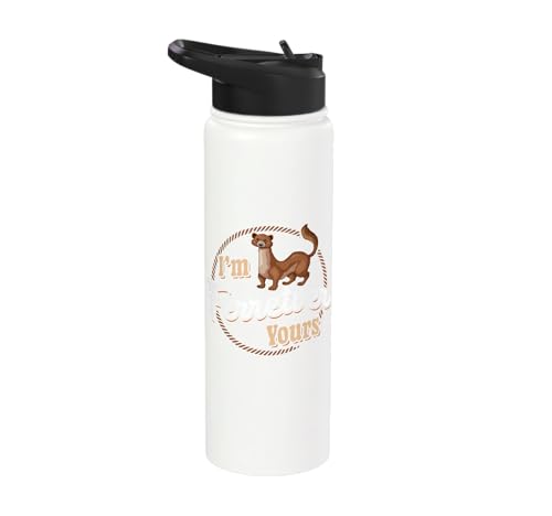 I'm Ferretver Yours Ferret Pet Animal Funny Ferret Stainless Steel Insulated Water Bottle - color: White